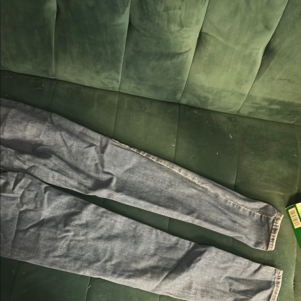 Blue High Rise Distressed Jeans - Picture 5 of 5